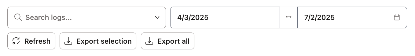 Use search bar to find content in the audit log Use search bar to find content in the audit log